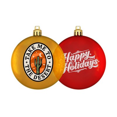 3" Crystal Translucent USA-Made Flat Shatterproof Ornament